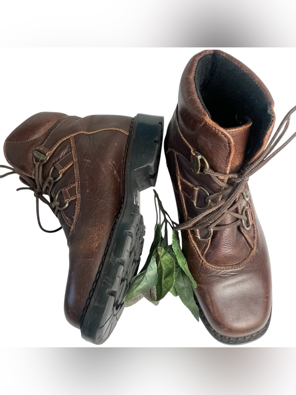 Sorel Sedona Women’s Brown Leather Lace Up Lug Sole Hiking Boots Sz 7.5
